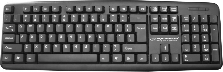 Kablet USB-tastatur AMARILLO