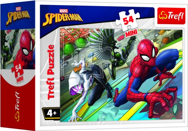 Minipuslespil Spiderman 54 brikker