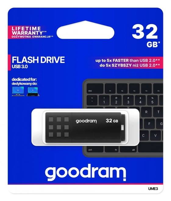 USB flashdisk 32GB USB 3.0 sort