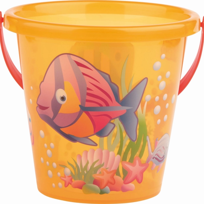 Androni Spand Fisk gennemsigtig diameter 13 cm – Oranžový