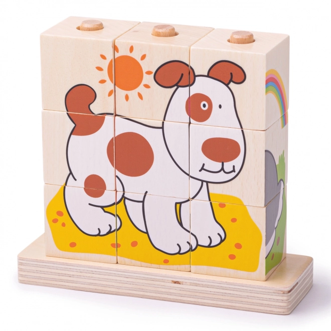 Bigjigs Baby Stableklodser Dyr