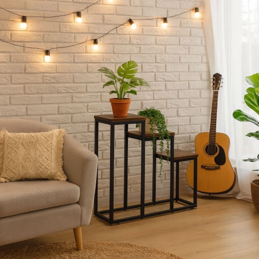 Tre trinopdelte hylder til perfekt præsentation