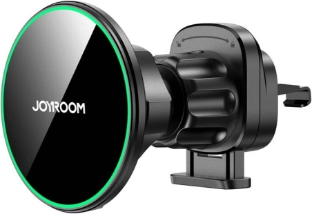 Magnetisk bilholder med trådløs opladning JOYROOM sort