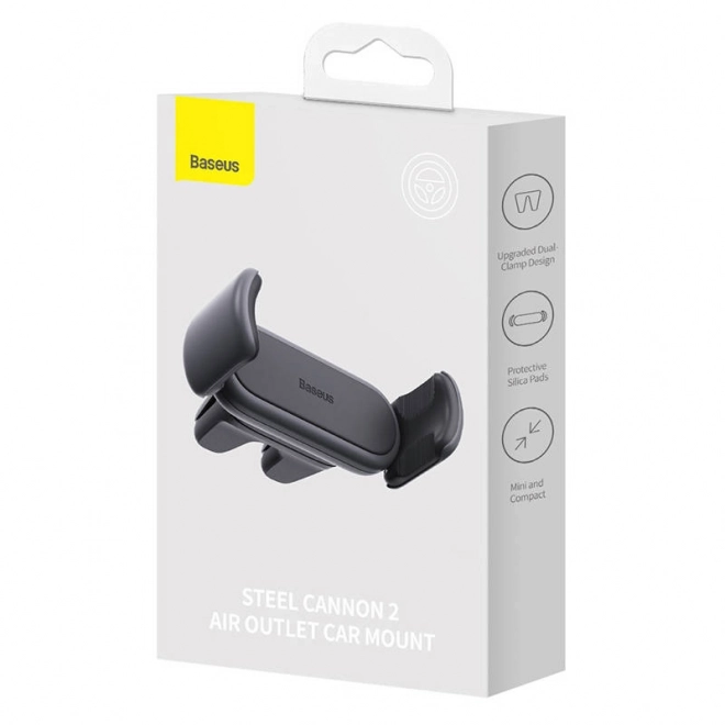 Baseus Stålholder Cannon 2 til bilens ventilationsgitter (sort)