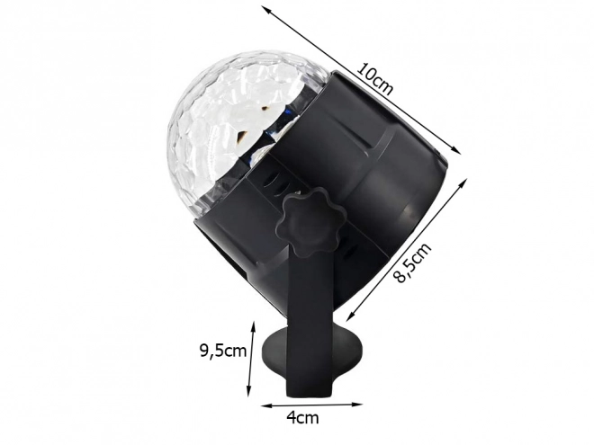 LED-diskoprojektor med RGB-lyseffekter