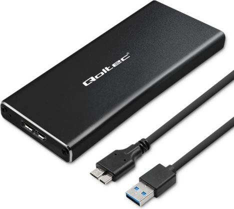 Aluminiums kabinet til SSD M.2 SATA (NGFF) med USB 3.0