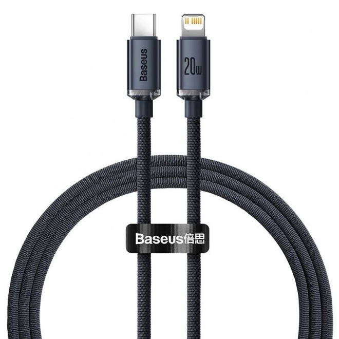Baseus Crystal kabel USB-C til Lightning 20W PD - sort