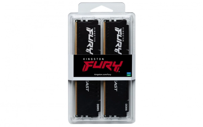 Kingston Fury Beast DDR5 32GB (2x16GB) 6400 MHz CL32 sort
