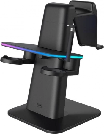 RGB opladningsstander til META QUEST 3/QUEST 2/QUEST PRO fra Kiwi Design – sort