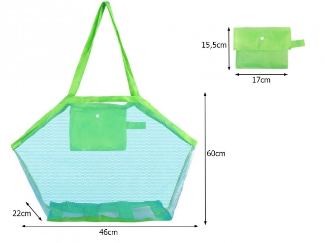 Strandtaske, nettaske stor xxl strandtaske