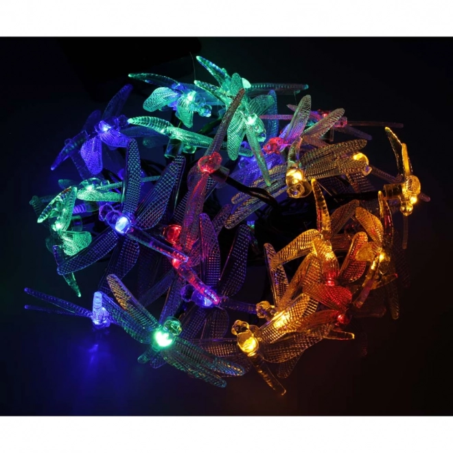 Solardrevet havebelysning guldsmed 6,5 m 30LED flerfarvet