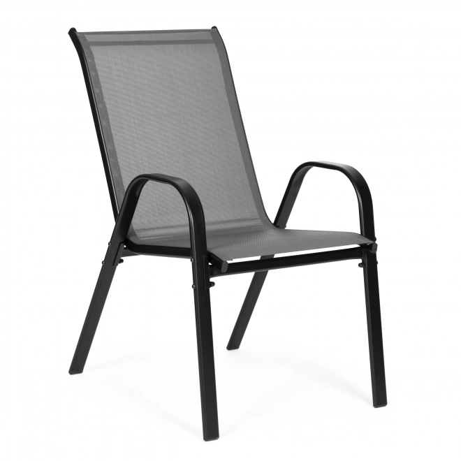 Sæt af havestole til terrasse, altan, grå farve