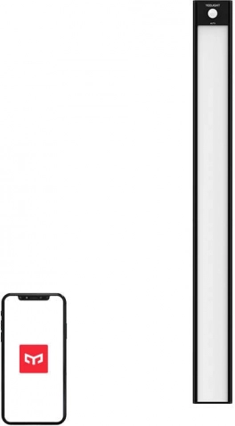 Yeelight LED skabslys 40 cm, sort, 2700 K med bevægelsessensor