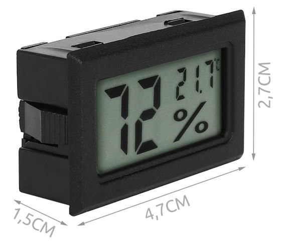 Digital termometer og hygrometer 2i1