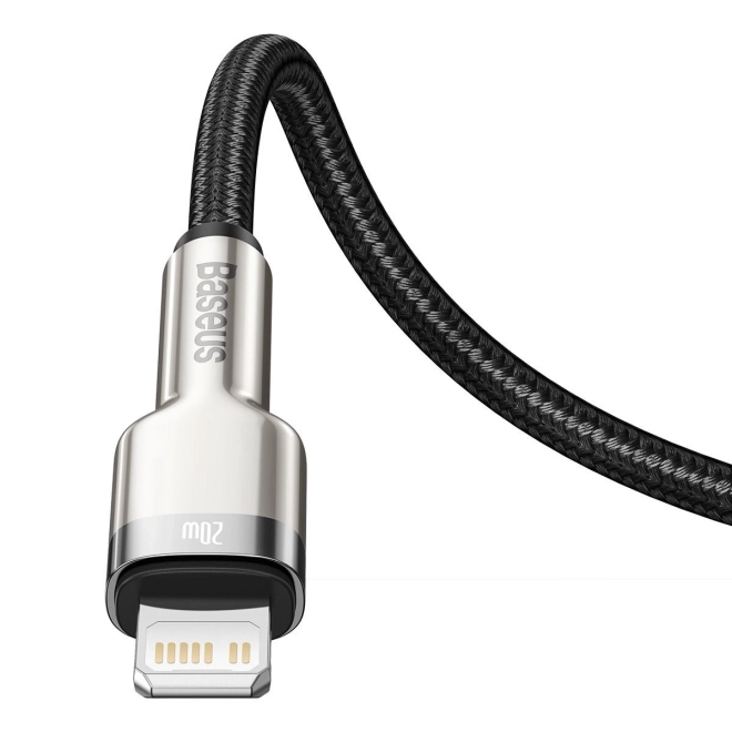 Baseus USB-C til Lightning kabel Cafule 20W, 2m sort