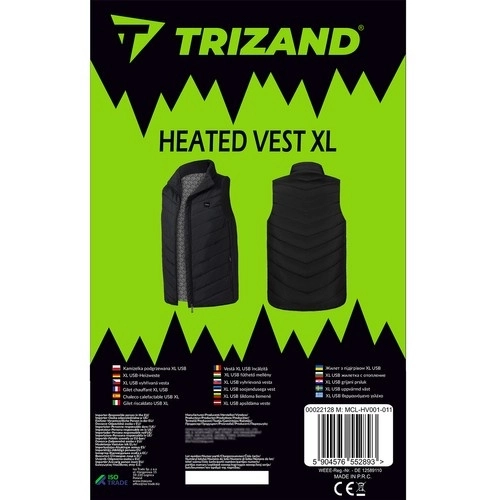 Opvarmet vest XL USB Trizand 22128