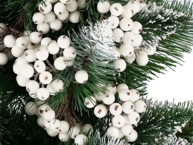 Julepynt Rowan Frosted White 5 stk