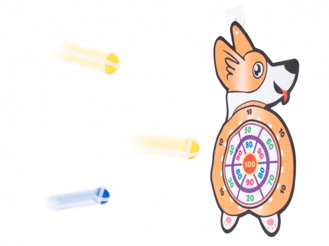 Børnespil Corgi-mål med tørbolde