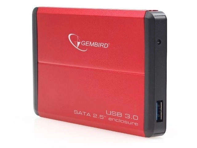 Eksternt HDD-etui 2.5'' SATA USB 3.0 rød