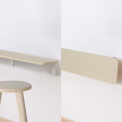 Sammenklappelig konstruktion for maksimal pladsbesparelse