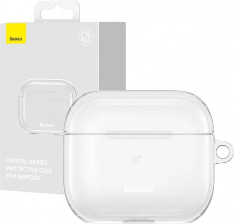 Gennemsigtigt beskyttelsesetui til AirPods 3 fra Baseus, Crystal-serien