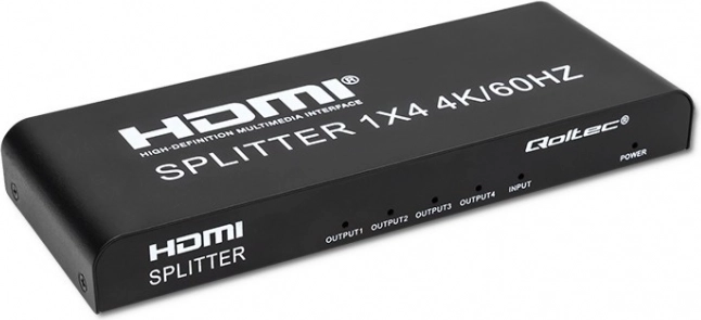 HDMI-fordeler Qoltec 4K 1x4