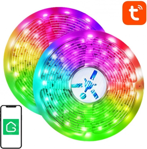 smart wifi rgb led-lysbånd nitebird sl3 2×5 m med tuya-understøttelse