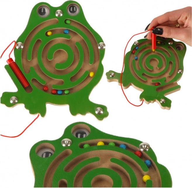 Magnetisk labyrint til børn – mariehøne – Frø