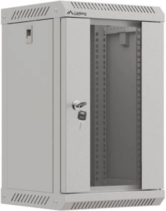 Væghængt rackskab 10 tommer 9U 300x300 grå
