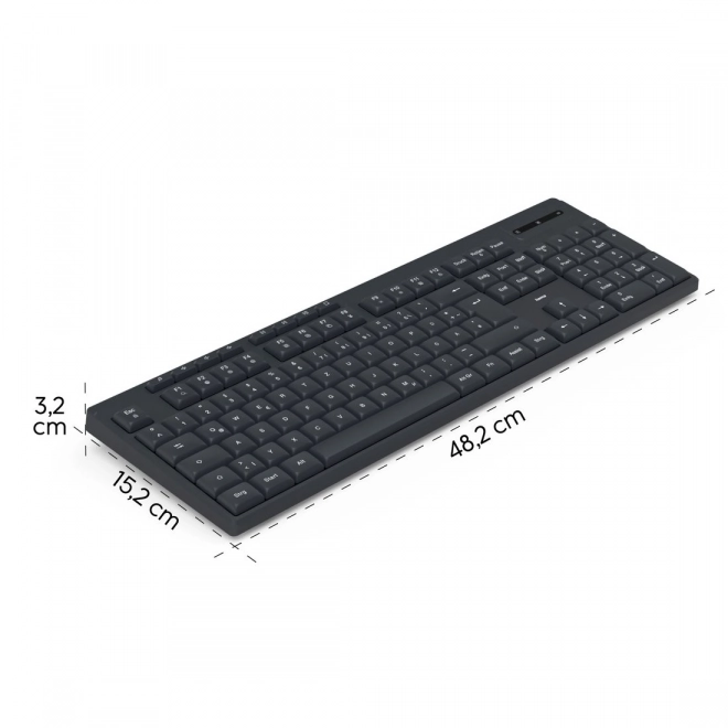 Trådløst tastatur Hama WK-200 sort