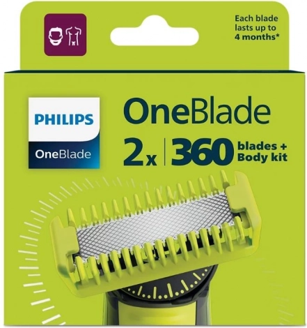 Philips OneBlade 360 Reserveblade med Body-kit