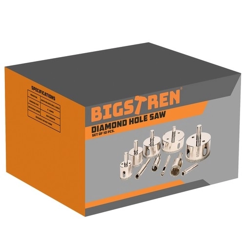 Diamant skærebor sæt 10 stk - Bigstren 21641