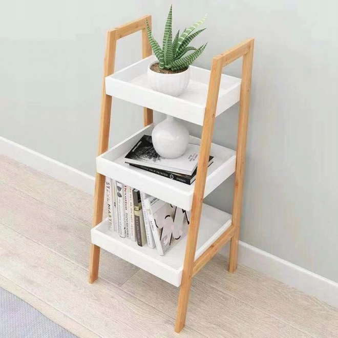 Bogreol med 3 hylder bambusramme ModernHome