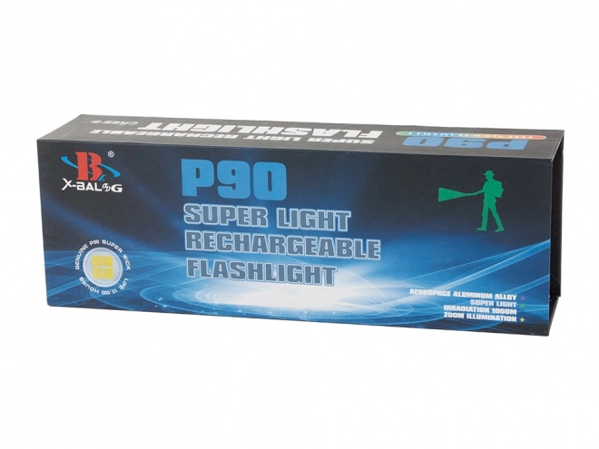 Militær taktisk lommelygte med Cree LED XHP90 Zoom Balong