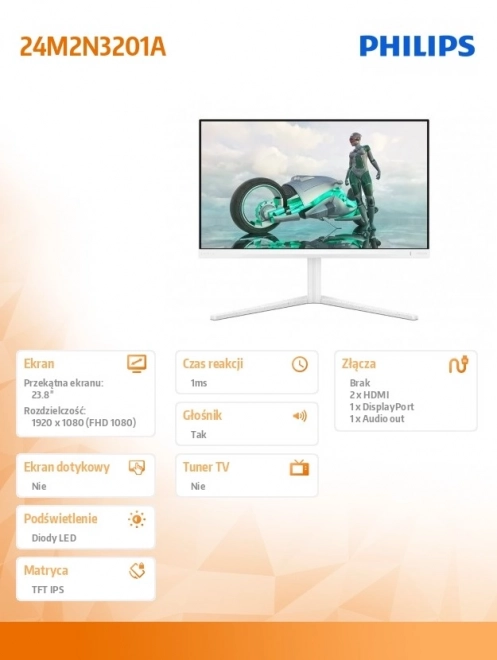 Monitor Philips 24M2N3201A IPS 24 tommer