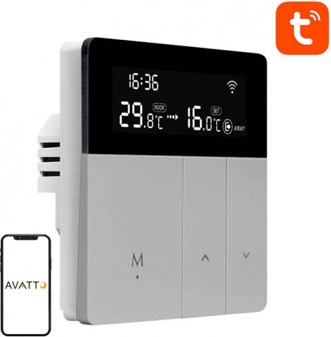 Smart termostat til kedler med wi‑fi TUYA AVATTO