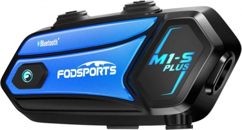 Intercom til motorcykler Fodsports M1-S Plus sort