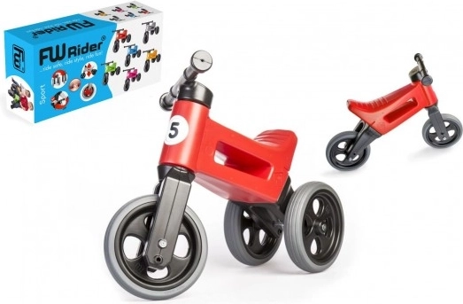 Løbecykel Funny Wheels Rider Sport 2-i-1 til børn – Rød