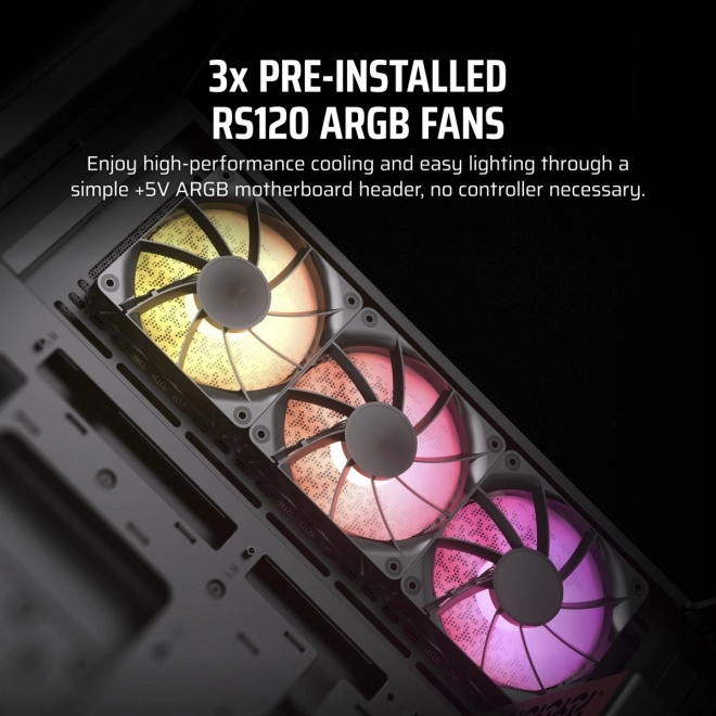 PC kabinet Mid-Tower 3500X ICUE LINK RGB TG sort