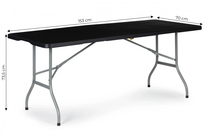 Have foldbart banketbord 153 cm - sort