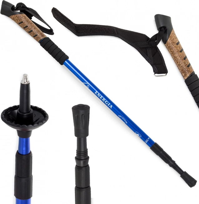 Trekkingstave med korkhåndtag og anti-chock-system – Trekkingstokke