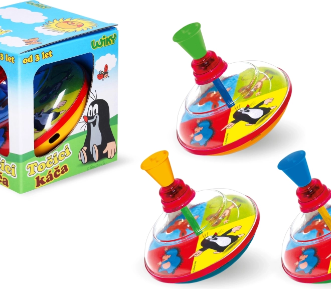 Stor snurretop med motiv af MULVAREN 14 cm