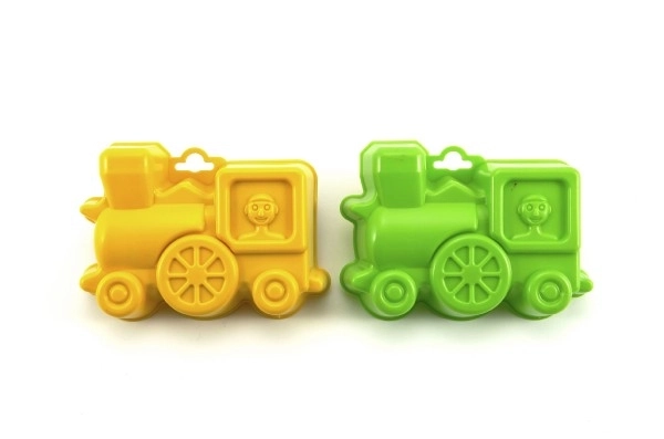 Plastform til sand i form af transportmidler