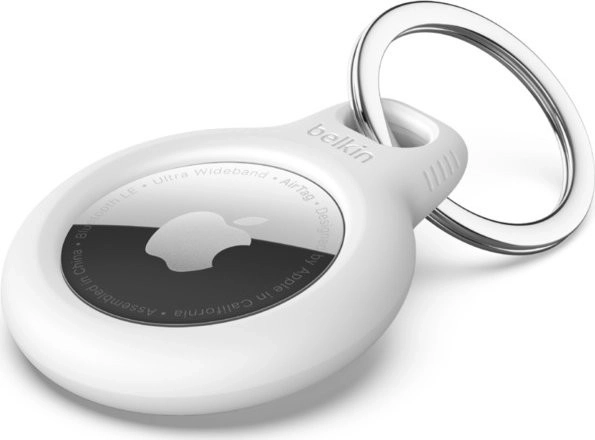 Sikker nøglering til Apple AirTag – Hvid