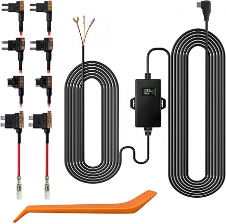 REDTIGER RTH30GS hardwire-strømsæt med USB‑C til bilkameraer