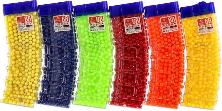 Seks klare farver for sjovere leg