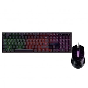 Baggrundsbelyst tastatur og mus AK-50