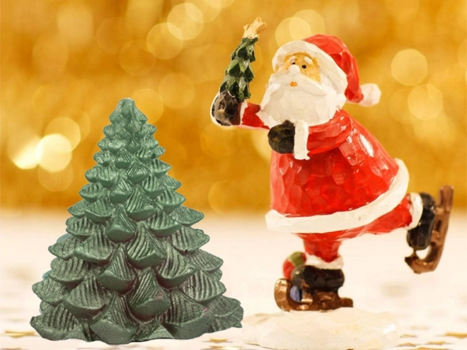 Julelys formet som et træ