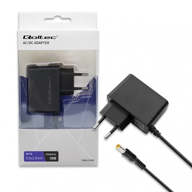 Qoltec strømforsyningsadapter 10W 5V 2A