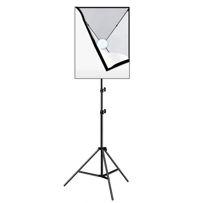 Studiosæt Puluz Softbox 50x70 cm med stativ og LED-pære